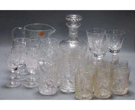 An assortment of ceramic and glass tableware. Also to include 18 pierced silver sweetmeet dishes
