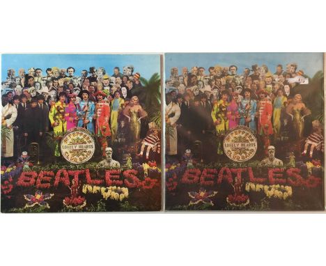 THE BEATLES - SGT. PEPPER'S LONELY HEARTS CLUB BAND LPs (MONO ORIGINAL PLUS STEREO REISSUE). Fab bundle to include 2 copies o