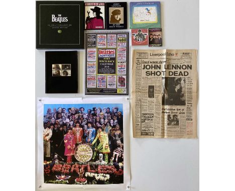 Beatles collectables to include: original 'Get Back' book from the Let It Be box set, first edition copies of John Lennon's '