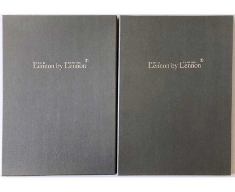 Two sets of four prints, each boxed, published 2000. Each print is of a portrait of John Lennon by Cynthia Lennon. Prints to 