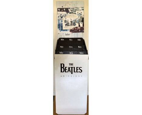 A flat packed, multi-part pop out Beatles Anthology 1 (1995) shop display, in box with instruction leaflet.