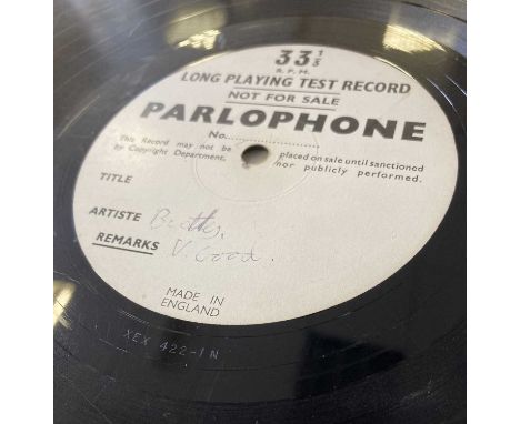 THE BEATLES - PLEASE PLEASE ME LP - ORIGINAL UK SINGLE SIDED TEST PRESSING (XEX 422-1N). Fantastic to see original UK white l