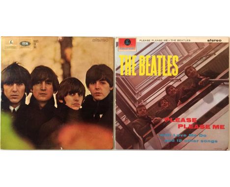 THE BEATLES - PLEASE PLEASE ME/BEATLES FOR SALE LPs (UK STEREO PRESSINGS). Cool bundle of 2 x collectable early/original UK s