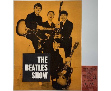 An original concert programme for The Beatles Show at The Odeon Theatre, Weston Super-Mare in July 1963. Very good condition.