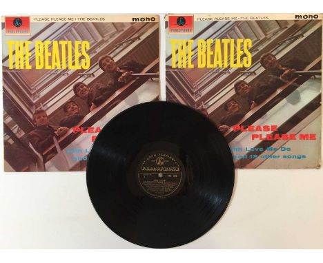 THE BEATLES - PLEASE PLEASE ME LP (ORIGINAL UK MONO 'BLACK AND GOLD' PRESSING - PMC 1202). A well presented 1st UK mono 'blac