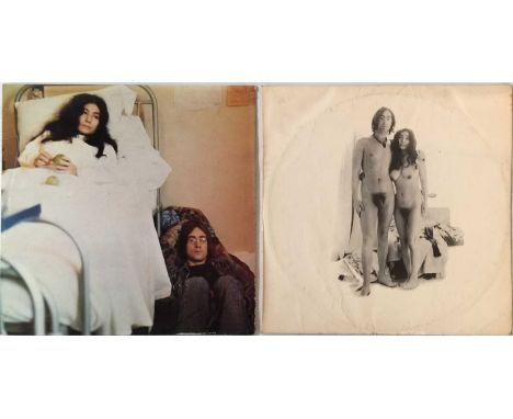 JOHN LENNON/YOKO ONO - ORIGINAL UK LPs. Ace selection of 2 x original UK pressing LPs from John and Yoko. Titles are Two Virg