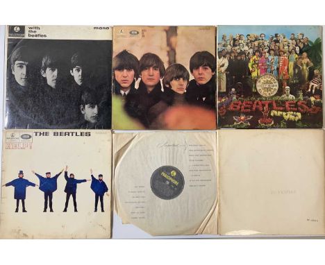 THE BEATLES - STUDIO LPs PLUS 7"/EP. Excellent bundle of 8 x LPs plus 5 x 7"/EP. To include White Album (original UK stereo t