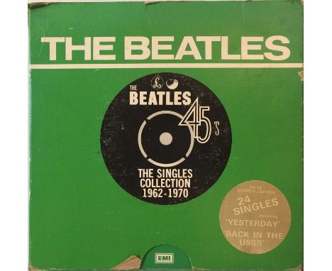 THE BEATLES - THE SINGLES COLLECTION 1962-1970 (24 x 7" BOX SET - 1970s RELEASE). The hard to find complete 24 x 7" box set r