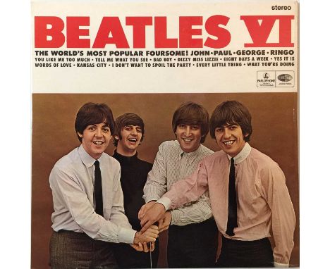 THE BEATLES - BEATLES VI LP (ORIGINAL EXPORT COPY - CPCS 104). Amazing example super scarce UK export copy of The Beatles' 6t