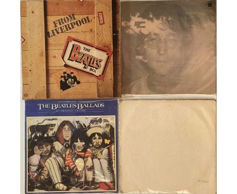 THE BEATLES - LP SELECTION. Excellent selection of 4 x classic LP releases. Titles are White Album (UK mono original 'top loa