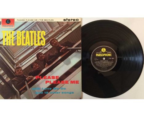 THE BEATLES - PLEASE PLEASE ME LP (UK STEREO 4TH PRESSING - PCS 3042). Ace to see scarce UK 4th stereo pressing of Please Ple