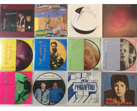 PAUL McCARTNEY &amp; RELATED - 7" COLLECTION. Fantastic comprehensive collection of around 83x 7" releases featuring Paul McC