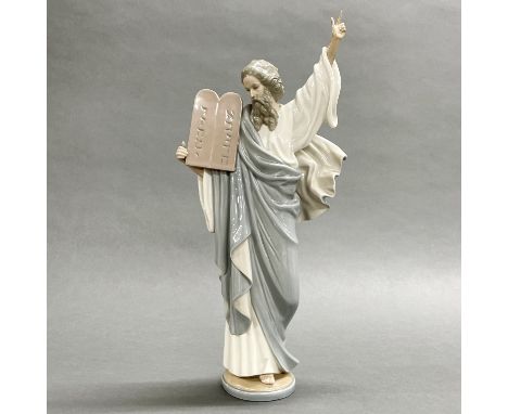A large Lladro figure of Moses, H. 41cm. Possible restoration to finger.