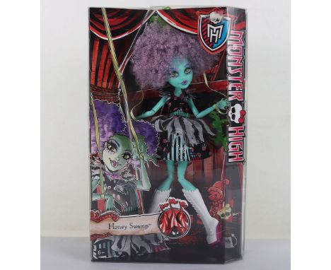 Monster High Honey Swamp Freak du Chic 2014 New in Box Doll Mattel. New in box never been removed. Good condition. Some box w