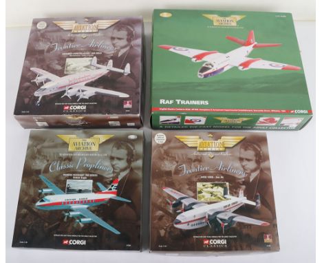 Four Corgi Aviation Archive Aircraft, Limited Edition 1:72 scale RAF Trainer, English Electric Canberra B(I)6, Boscombe Down,