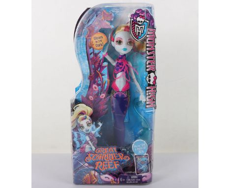 Monster High Lagoona Blue Great Scarrier Reef Glowsome Ghoulfish Daughter of the Sea Monster 2015 New in Box Doll Mattel. New