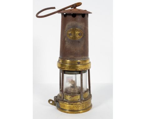 An Insoles Ltd, Cymmer Miners Lamp, number 1605, 24cm high