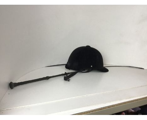 Riding Hat and Whip 