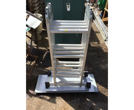 Folding Aluminium Ladder with Platforms 