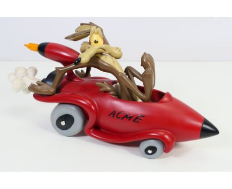 Warner Bros, Peter Mook - A rare collectable statue attributed to the designer Peter Mook featuring Wile E Coyote from Road R