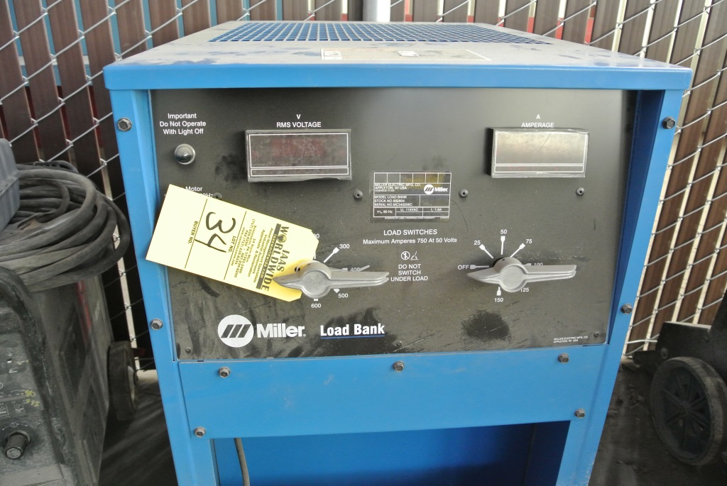 Miller portable Load Bank. Please use the following link for item