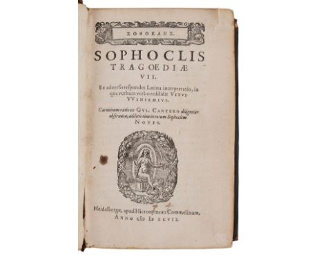General AntiquarianSophoclis Tragoediae VII. Ex adverso respondet latina interpretatio, in qua verbum verbo reddidit Vitus Wi