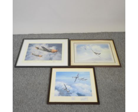 Robert Taylor, Hurricane, limited edition print, signed in pencil, 33 x 42cm, together with two others by the same hand, sign