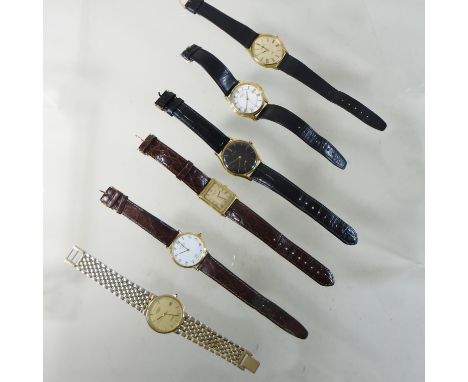A collection of vintage gentlemen's wristwatches