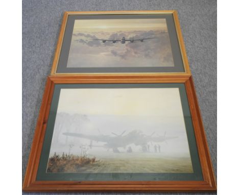 Coulson, 20th century, Lancaster bomber, print, 55 x 73cm, together with a similar print