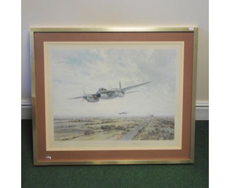 Low Level Strike, limited edition print, signed in pencil, 50 x 68cm