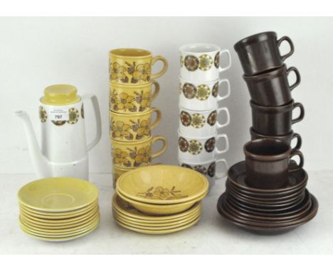 A collection of assorted ceramics, including Biltons part coffee service, Wedgwood cups and saucers etc