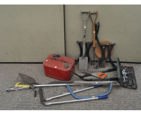 A collection of tools, to include a Kampmen socket set, bench ends and more