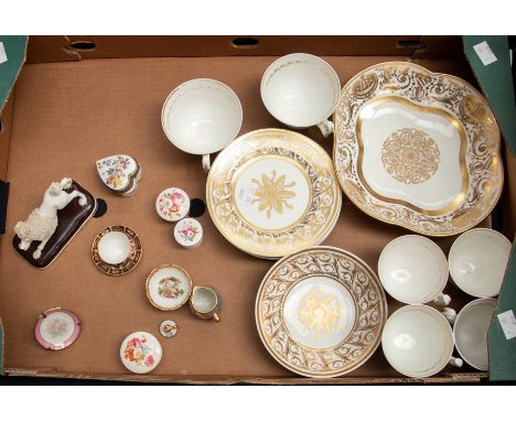 A collection of ceramics to include: part 19th Century part tea service to include six various cups, side plates and a modern