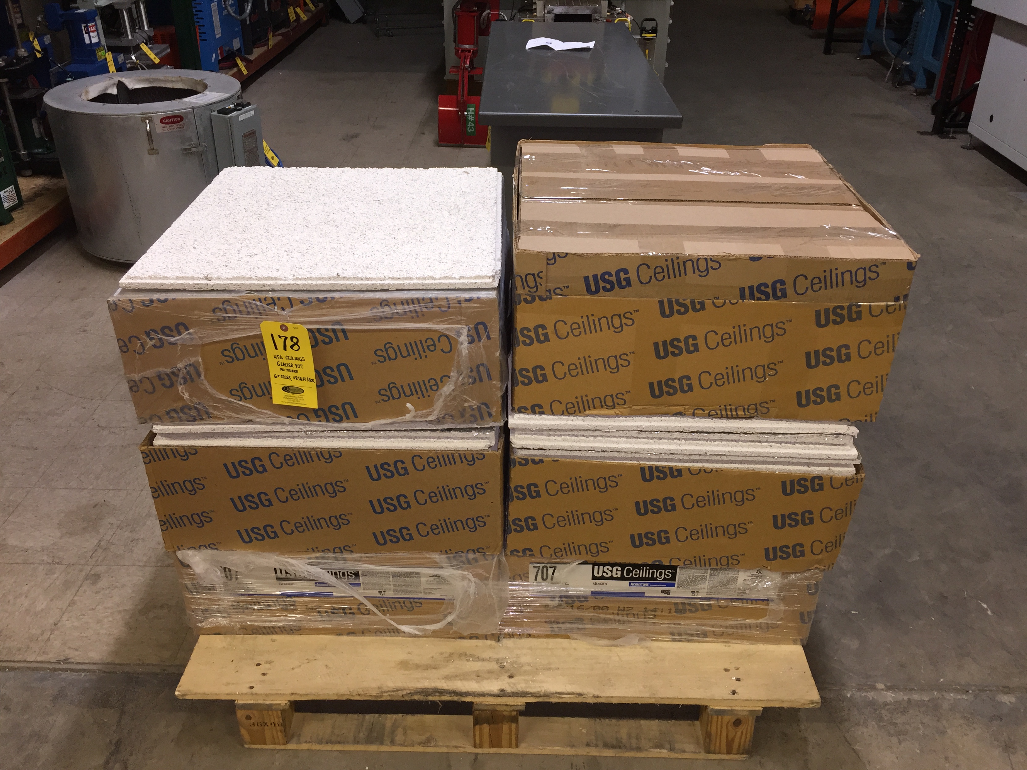 6 Usg Ceilings Glacier 707 Pn 710600 6 Cases 48 Sq Ft