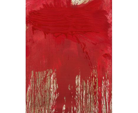 Hermann NitschSchüttbild (K 40/90)1990oil and blood on canvas; unframed105 x 81 cmsigned, dated and inscribed on the reverse 