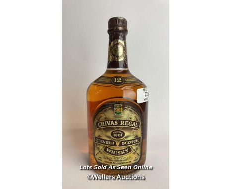 Chivas Regal Blended Scotch Whisky, Aged 12 years, 1L, 86 Proof / Please see images for fill level and general condition. Ple