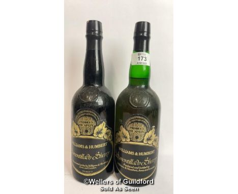 Two bottles of Williams &amp; Humbert Amontillado Sherry, 75cl, No vol indicated / Please see images for fill level and gener