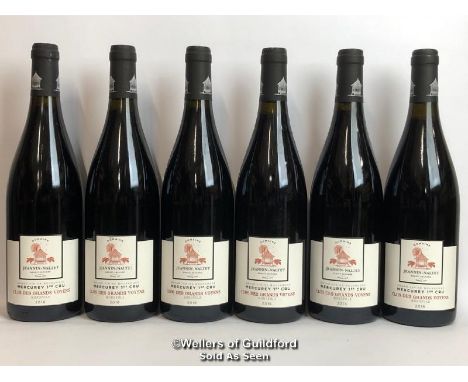 SIX BOTTLES OF 2016 MERCUREY 1ER CRU CLOS DE GRANDS VOYENS, DOMAINE JEANNIN-NALTET, BURGUNDY, RED, 75CL, 13% VOL / THIS LOT A