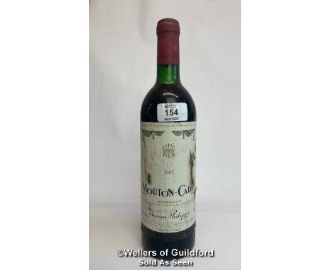 1985 Baron Philippe, Mouton-Cadet Bordeaux, 75cl, 11.5% vol / Please see images for fill level and general condition. Please 