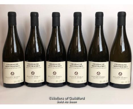SIX BOTTLES OF CHASSAGNE MONTRACHET VILLAGE BLANC, SYLVAIN MOREY, BURGUNDY, 75CL, 13% VOL / THIS LOT ATTRACTS VAT ON THE HAMM