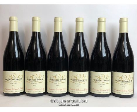 SIX BOTTLES OF 2015 SAVIGNY-LES-BEAUNE, DOMAINE VINCENT LEDY, BURGUNDY, RED, 75CL, 13.5% VOL / THIS LOT ATTRACTS VAT ON THE H