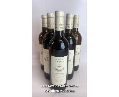 Six bottles of 1999 Chateau Auris Corbieres, Mis En Boutille Au Chateau, 75cl, 12.5% vol / Please see images for fill level a