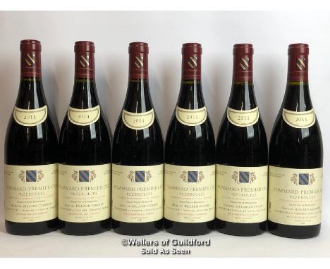 SIX BOTTLES OF 2011 POMMARD 1ER CRU PEZEROLLES, DOMAINE BILLARD-GONNET, RED, 75CL, 13% VOL / THIS LOT ATTRACTS VAT ON THE HAM