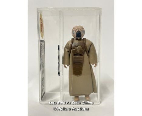 Star Wars vintage 4-LOM 3 3/4" figure, HK 1981, UKG gold graded 90% figure 90 paint 90 cape 90 