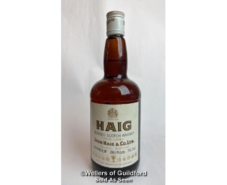 Haig Blended Scotch Whisky Gold Label, 75.7CL, 70% Proof / Please see images for fill level and general condition. Please be 