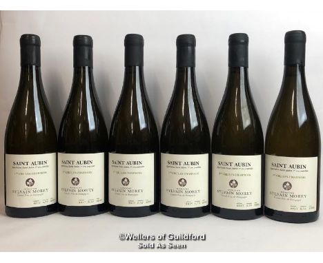 SIX BOTTLES OF 2017 SAINT AUBIN 1ER CRU CHARMOIS, SYLVAIN MOREY, BURGUNDY, 75CL, 13% VOL / THIS LOT ATTRACTS VAT ON THE HAMME