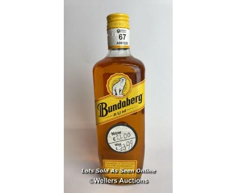 Bundaberg Rum, 70cl, 37% vol / Please see images for fill level and general condition. Please be aware that the lack of a con