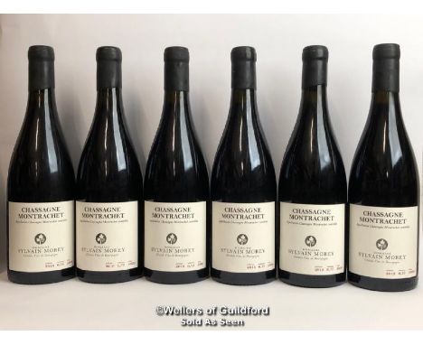 SIX BOTTLES OF 2018 CHASSAGNE MONTRACHET VILLAGES ROUGE, SYLVAIN MOREY, BURGUNDY, 75CL, 13% VOL / THIS LOT ATTRACTS VAT ON TH