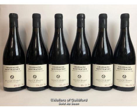  SIX BOTTLES OF 2018 CHASSAGNE MONTRACHET VILLAGES ROUGE, SYLVAIN MOREY, RED, BURGUNDY, 75CL, 13% VOL / THIS LOT ATTRACTS VAT
