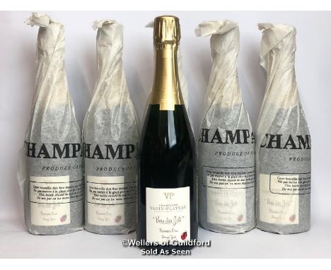 SIX BOTTLES OF 2013 BOIS DES JOTS 1ER CRU CHAMPAGNE, VADIN-PLATEAU, 75CL, 12% VOL / THIS LOT ATTRACTS VAT ON THE HAMMER PRICE